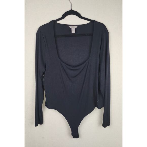 H&M Women's XXL Black Body suit corpcore, gothcore, comfort, basic, business - Picture 1 of 9